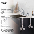 WMF-8348Z-CP - Hybrid Metal Deck Kitchen Sink Faucet Single Handle, Ceramic Cartridge with Side Spray