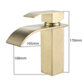 Elegant Bathroom Fixture, Quiet Waterflow With Anti-Scratch Treatment Single Handle Control, Brushed Gold Finish For Deck Mount, Easy Installation Rust-Proof And