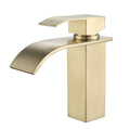 Elegant Bathroom Fixture, Quiet Waterflow With Anti-Scratch Treatment Single Handle Control, Brushed Gold Finish For Deck Mount, Easy Installation Rust-Proof And
