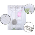 Shower Caddy, Peaoy Quick Dry Hanging Mesh Bath Organizer with 6 Pockets & 4 Hooks for Soaps & Shampoo White