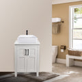 FULLWATT 24" Bathroom Wood Vanity Cabinet Storage Counter-top Vessel Sink Pop Up Combo