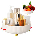 sixwipe Makeup Perfume Organizer, 360 Degree Rotating Lazy Susan Cosmetic Desk Storage, Lotions Display Case Round Tray with Large Capacity, for Your Jewelry