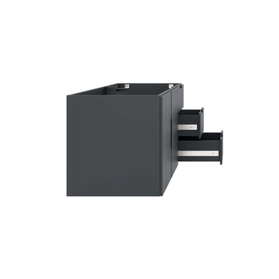 Modway Vitality 48" Double or Single Sink Compatible (Not Included) Bathroom Vanity Cabinet in Gray