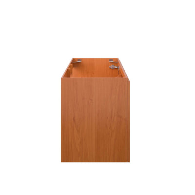 Modway Scenic 48" Single Sink Compatible (Not Included) Bathroom Vanity Cabinet in Cherry Walnut