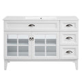 Modway Isle 48" Modern Wood Single Sink Bathroom Vanity Cabinet in White